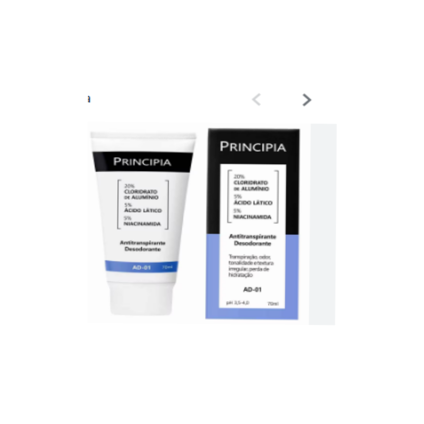 DESODORANTE 5% ACIDO LATICO EAD01 COM 70ML PRINCIPIA