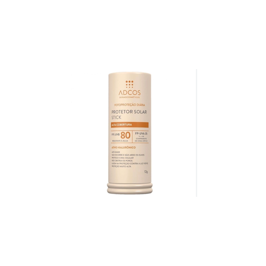 PROTETOR SOLAR ADCOS TONALIZANTE BASE STICK NUDE FPS80 17G