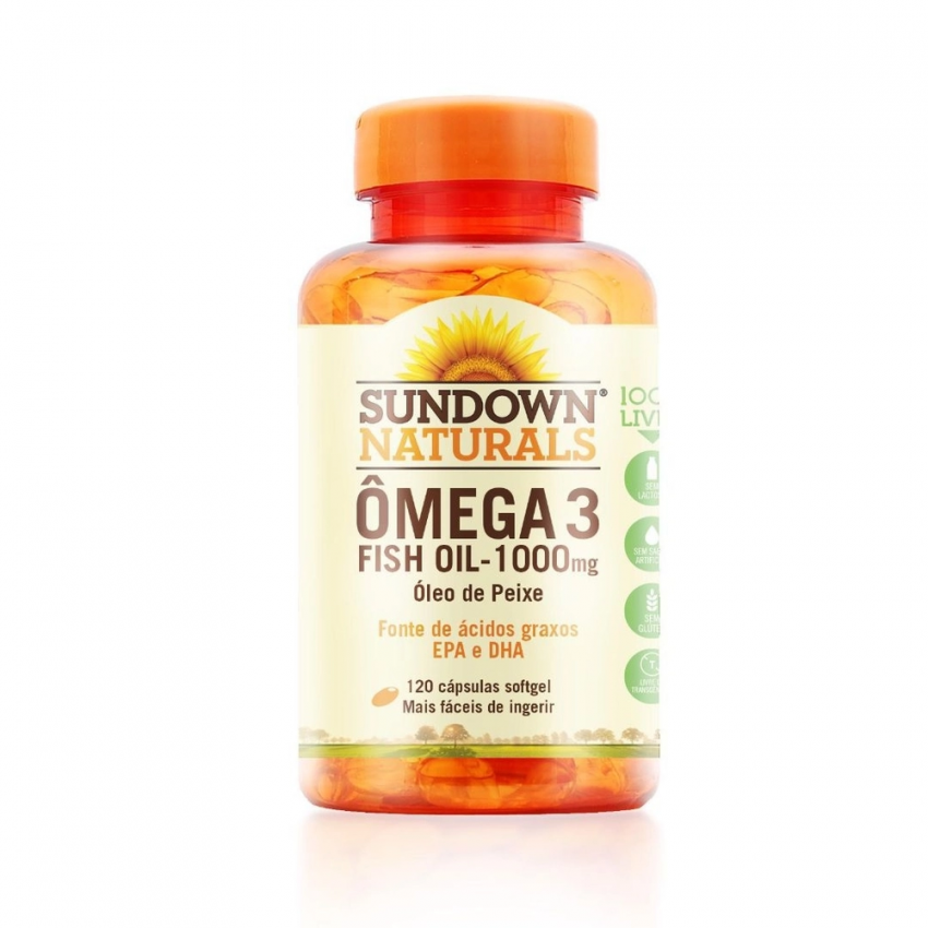 SUNDOWN NATURALS OMEGA 3 1000MG COM 120 CAPSULAS