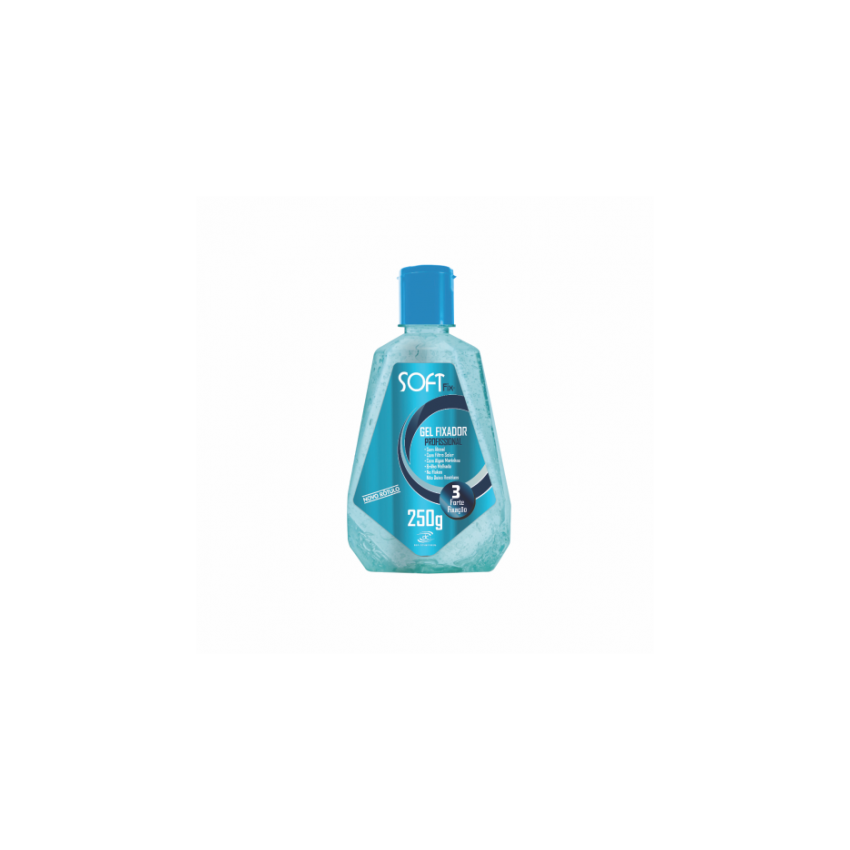 GEL FIXADOR SOFT FIXADOR FLIPTOP AZUL 250G