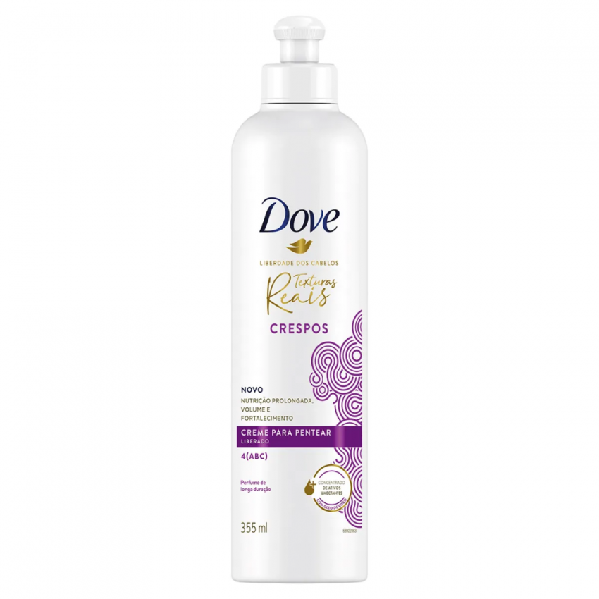 CREME DE PENTEAR DOVE 355ML TEXTURAS REAIS CRESPO