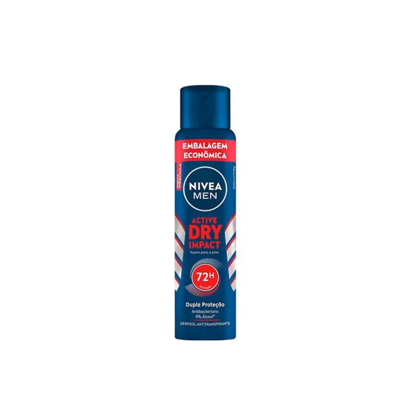 DESODORANTE AEROSOL NIVEA DRY M IMPACT COM 200ML