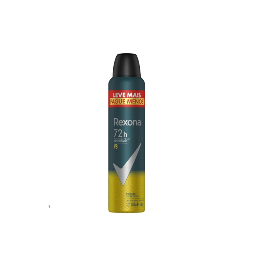 DESODORANTE AEROSOL REXONA ANTITRANSPIRANTE V8 COM 250ML