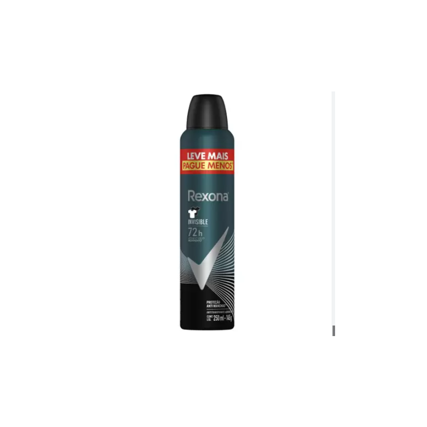 DESODORANTE AEROSOL REXONA ANTITRANSPIRANTE INVISIBLE 250ML