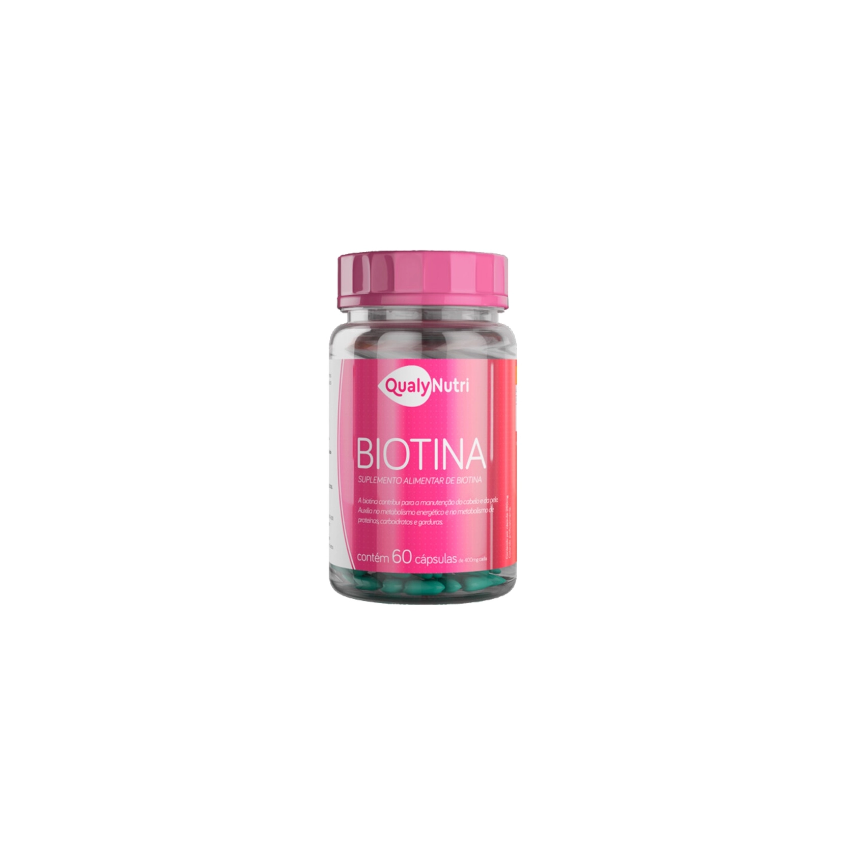 BIOTINA 250MG COM 60 CAPSULAS QUALYNUTRI