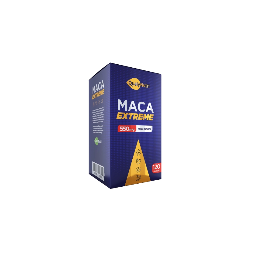 MACA EXTREME 550MG COM 120 CAPSULAS QUALYNUTRI