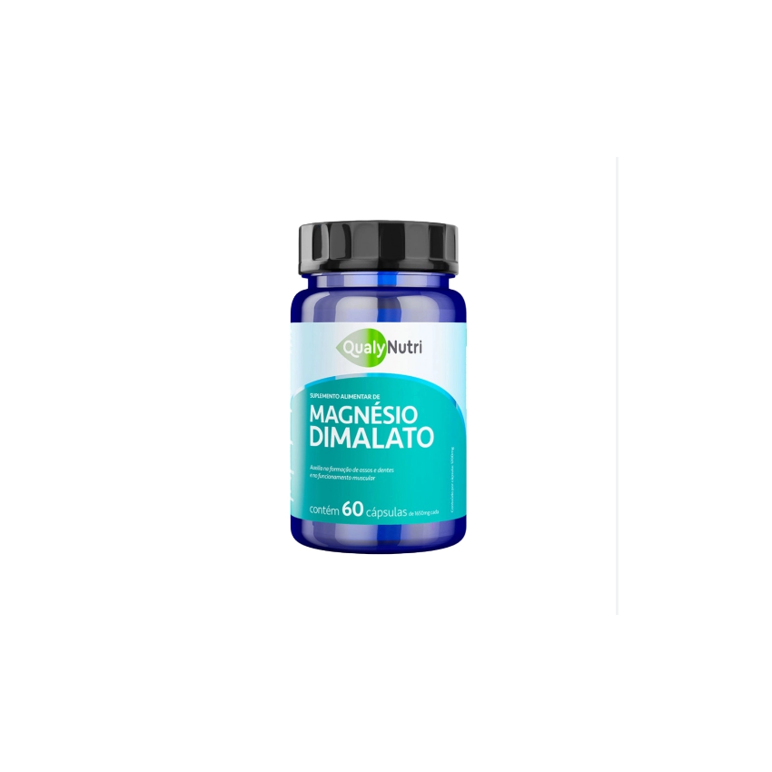 MAGNESIO DIMALATO 1650MG COM 60 CAPSULAS QUALYNUTRI