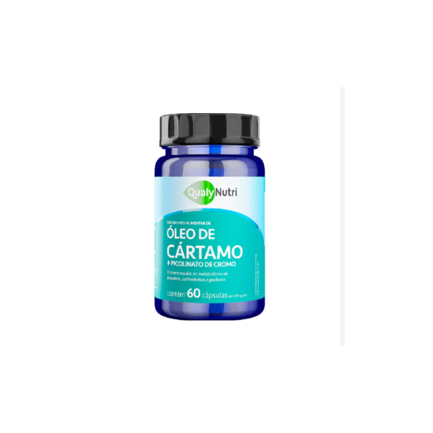 OLEO DE CARTAMO + PICOL CROMO 1000MG COM 60 CAPSULAS