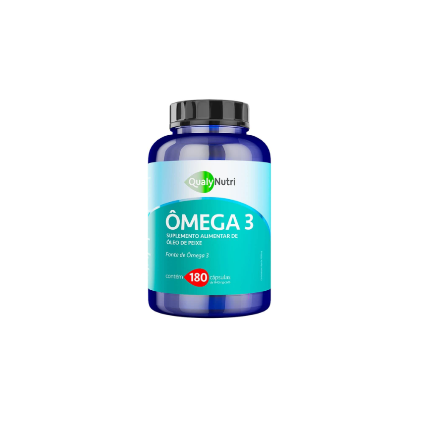 OMEGA 3 1000MG COM 180 CAPSULAS QUALYNUTRI - VALIDADE 08/2026