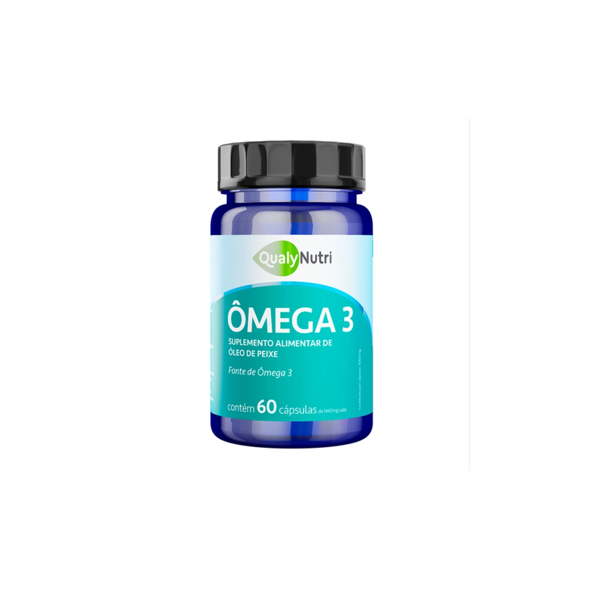 OMEGA 3 1000MG COM 60 CAPSULAS QUALYNUTRI - VALIDADE 08/2026