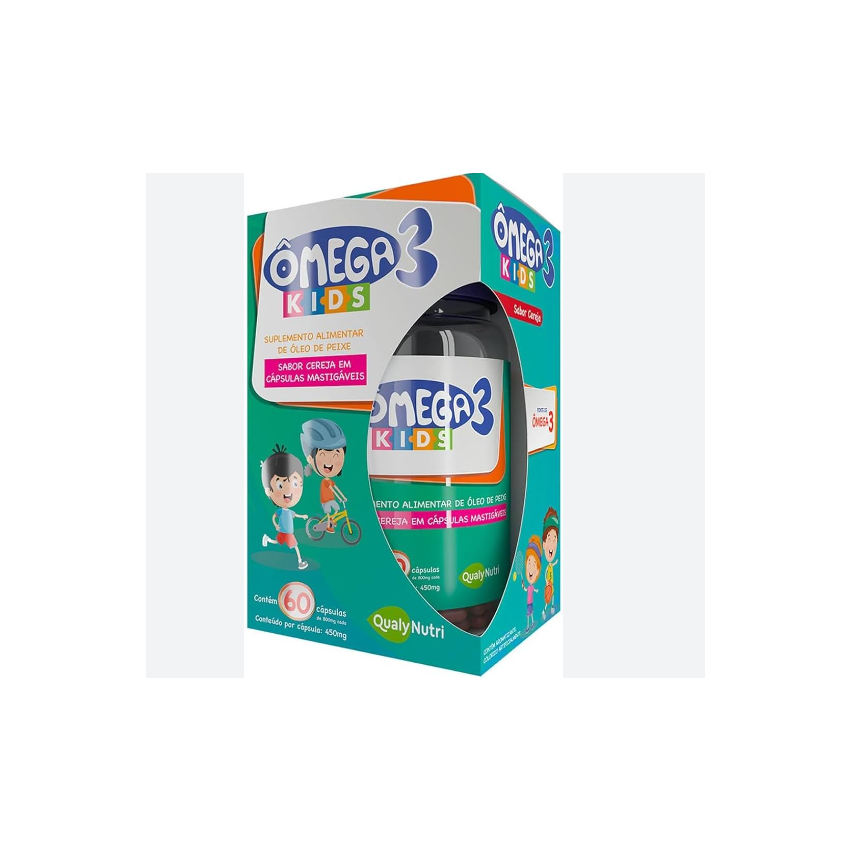 OMEGA 3 KIDS 450MG COM 60 CAPSULAS QUALYNUTRI