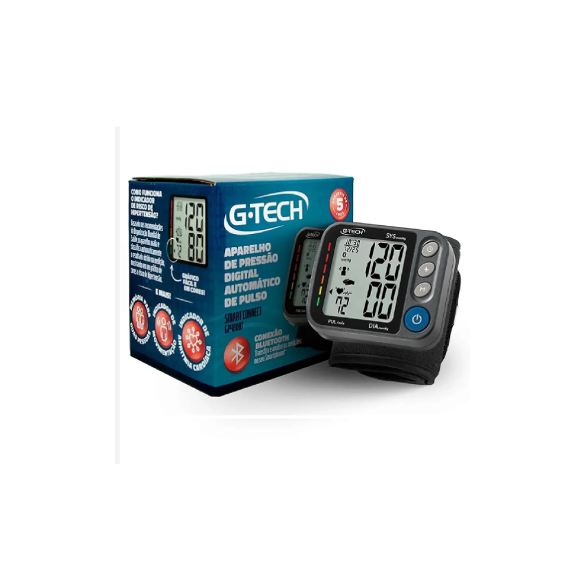 APARELHO DE PRESSAO DE PULSO G-TECH 3D SENSOR Gp480bt BLUETO