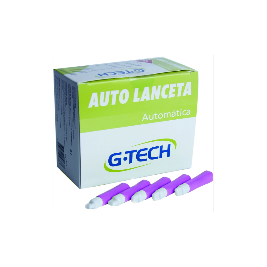 AUTO LANCETA G-TECH CAIXA COM 100 UNIDADES