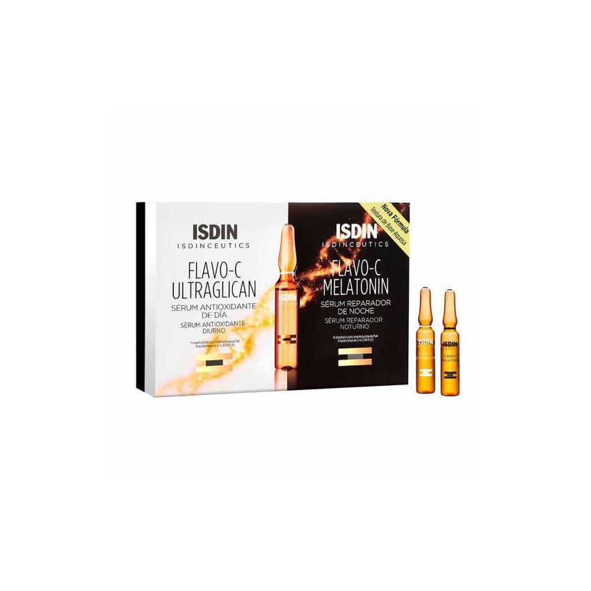 ISDINCEUTICS FLAVO-C DAY & NIGHT 10 ULTRAGLICAN+10 