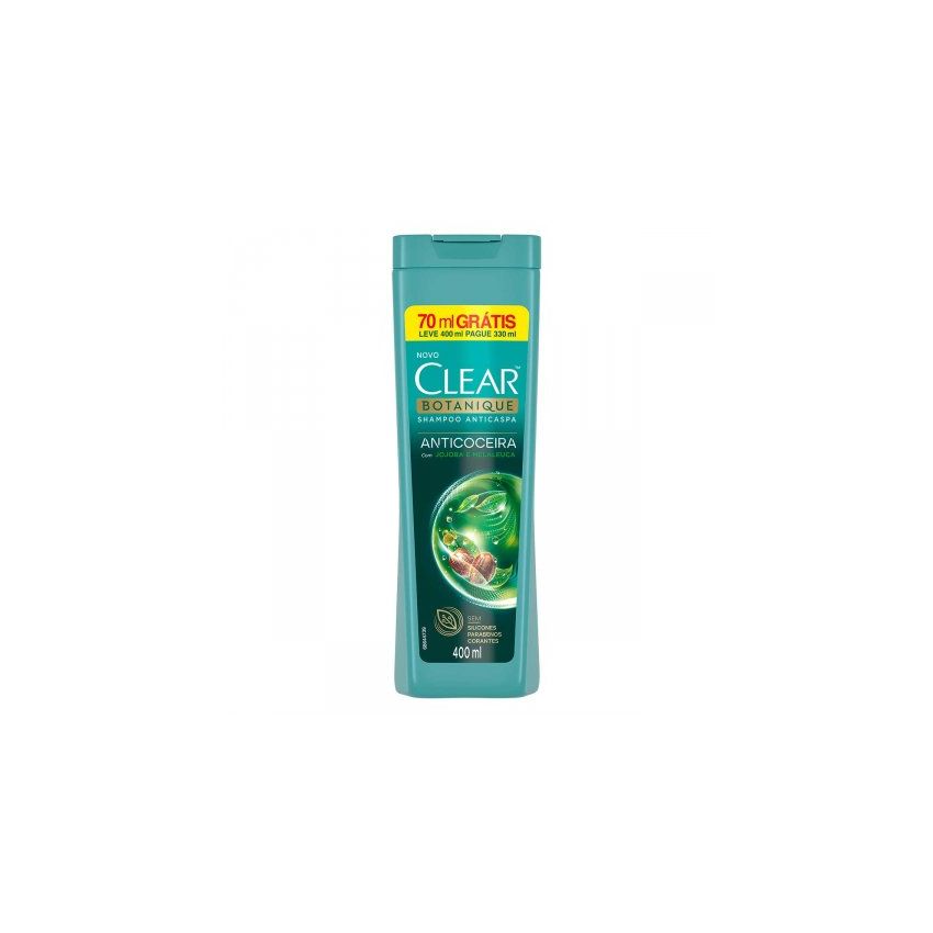 SHAMPOO CLEAR BOTANIQUE ANTICASPA E ANTICOCEIRA 400ML