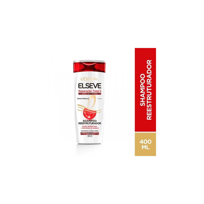 SHAMPOO ELSEVE REPARAÇÃO TOTAL 5 POS QUIMICA 400ML