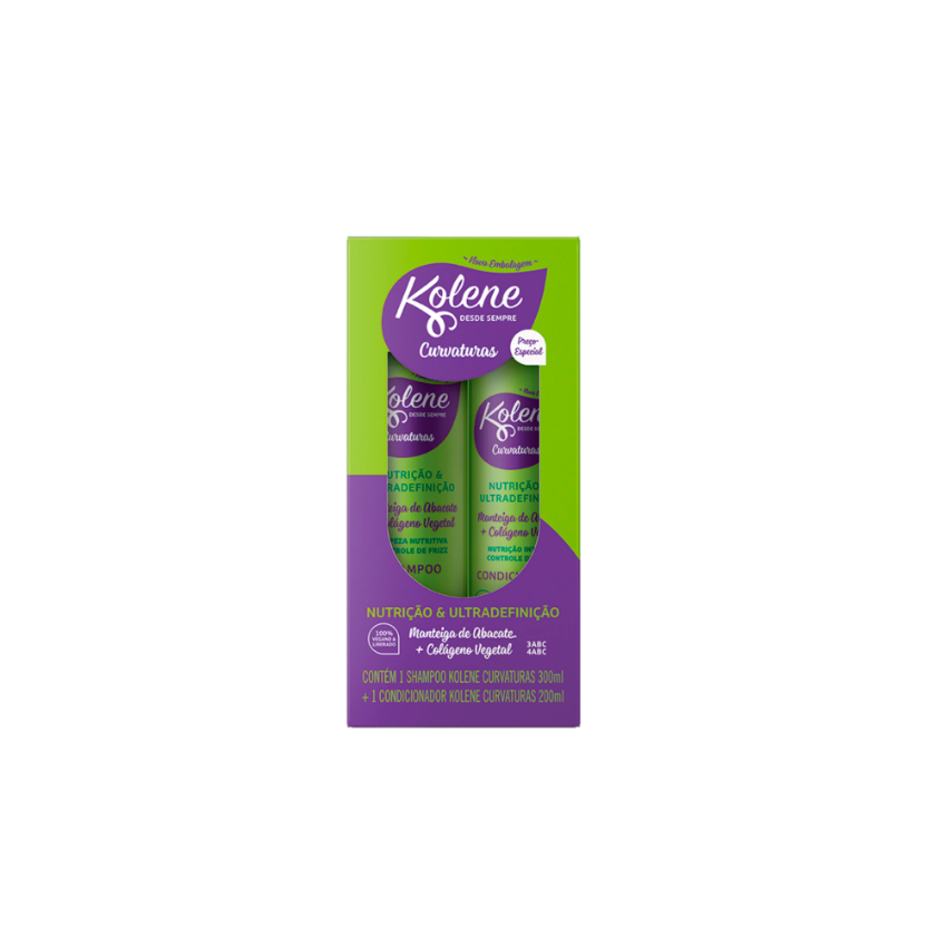 KIT KOLENE SHAMPOO+CONDICIONADOR CURVATURA