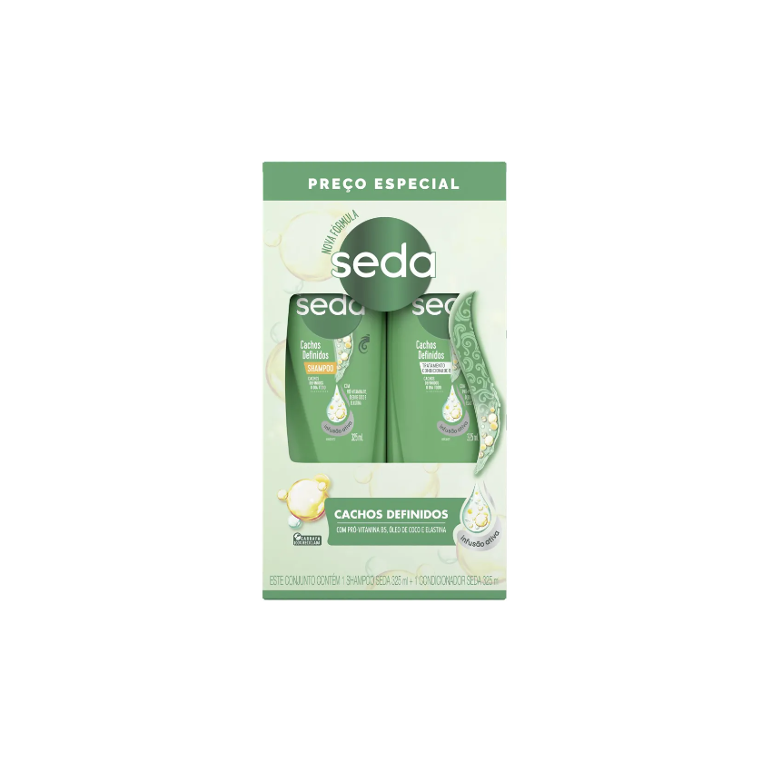 SHAMPOO CONDICIONADOR SEDA CACHOS DEFINIDOS 325ML