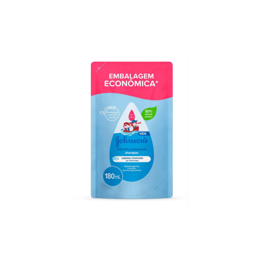 SHAMPOO JOHNSON BABY REFIL CHEIRINHO PROLONGADO 180ML