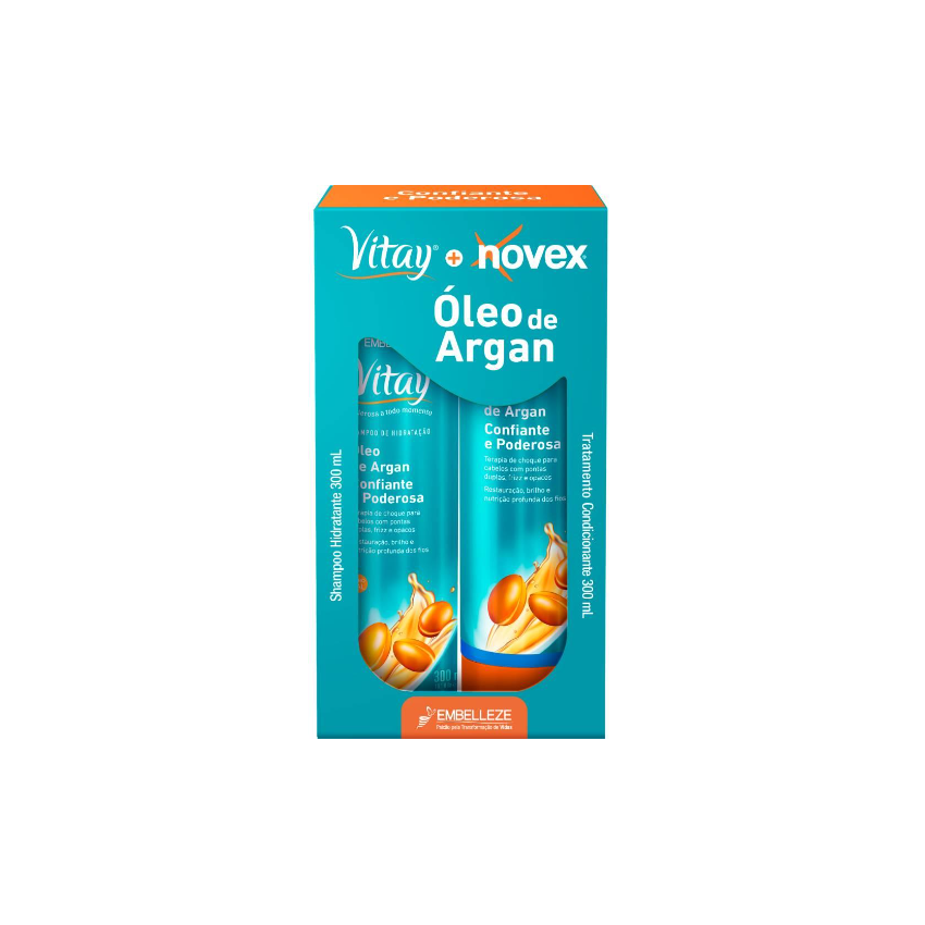 KIT REVITAY SHAMPOO CONDICIONADOR 300ML ARGAN