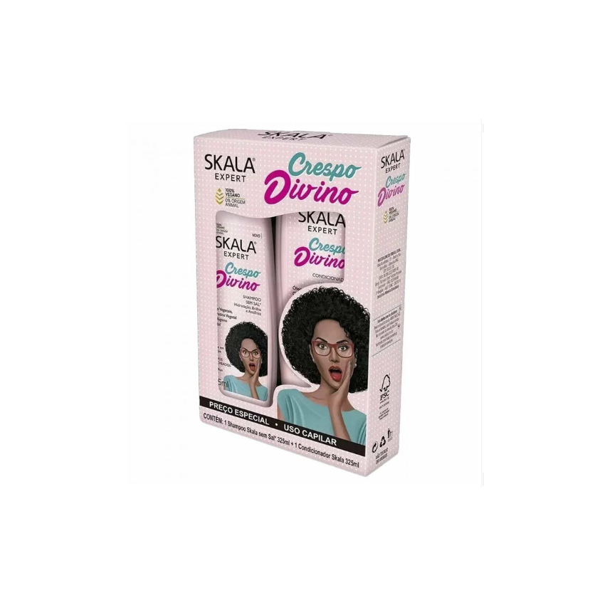 KIT SKALA SHAMPOO CONDICIONADOR 325ML CRESPO DIVINO