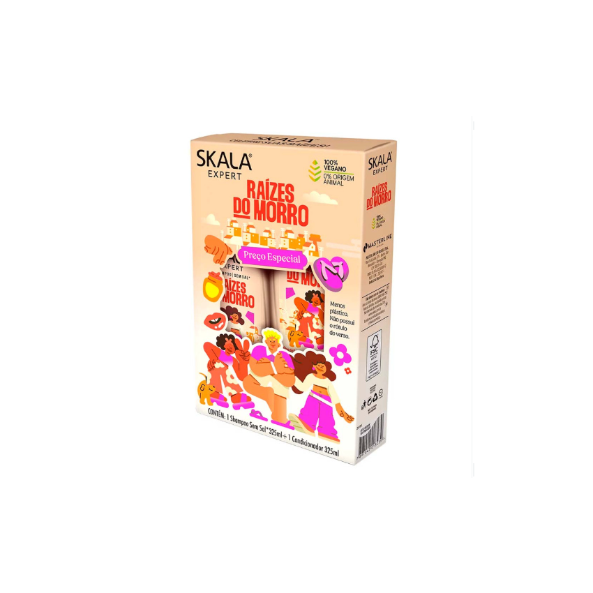 KIT SKALA SHAMPOO CONDICIONADOR 325ML RAIZES DO MORRO