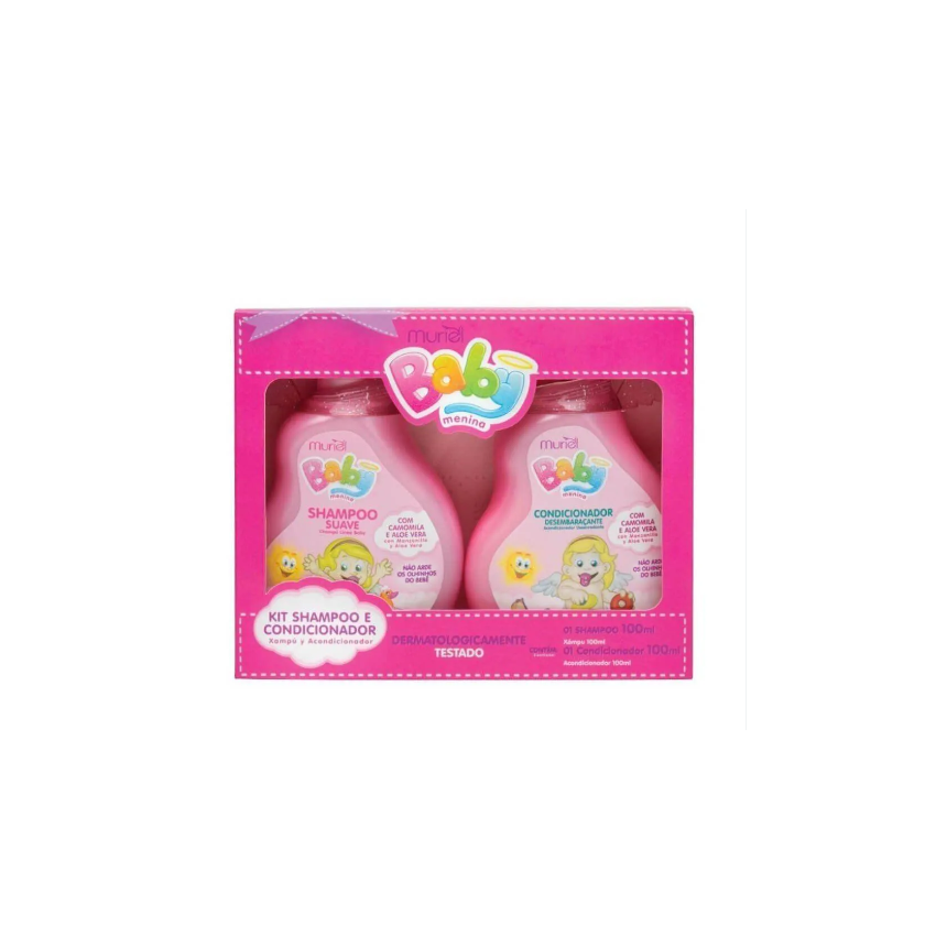 KIT MURIEL SHAMPOO CONDINCIONADOR MENINA 100ML