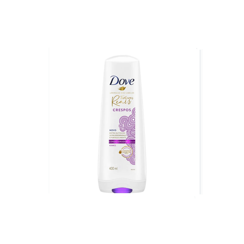 CONDICIONADOR DOVE TEXTURAS REAIS CRESPOS 400ML