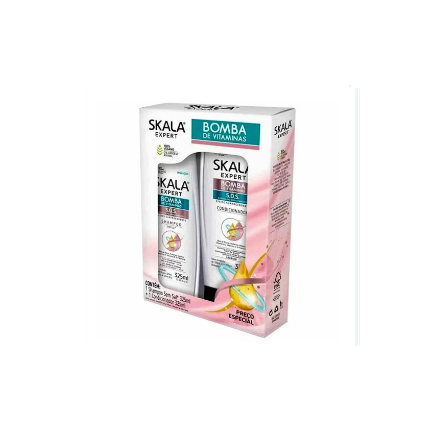 KIT SH+COND.SKALA 325ML BOMBA VITAMINAS