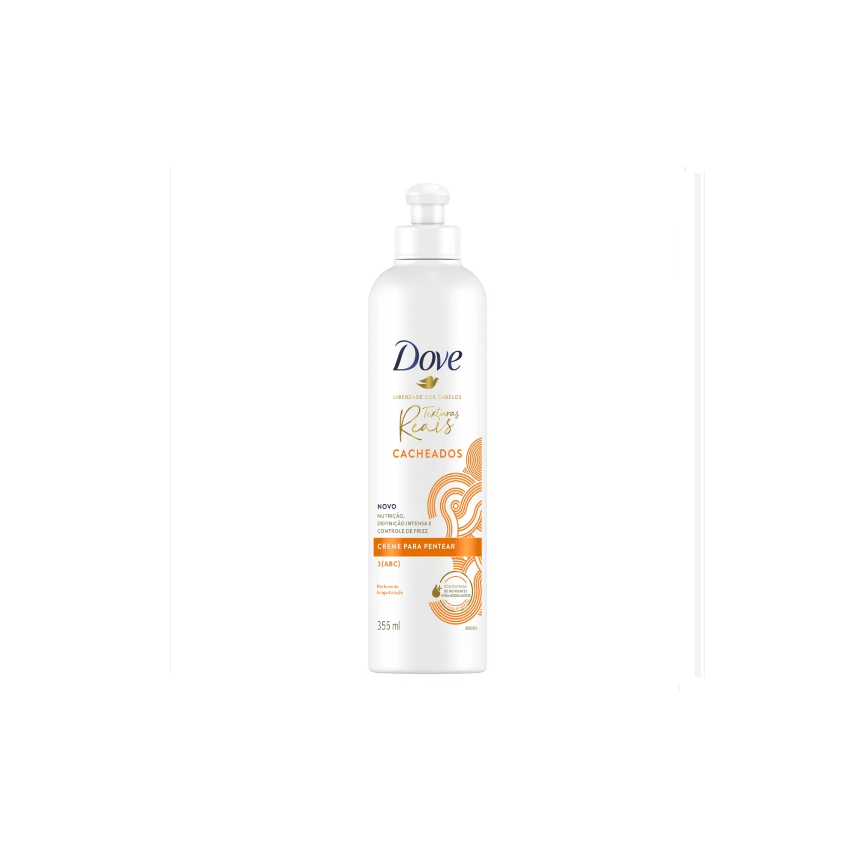 CREME DE PENTEAR DOVE 355ML TEXTURAS REAIS CACHOS