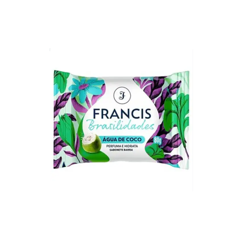 SABONETE BARRA FRANCIS BRASILID 80g AGUA COCO