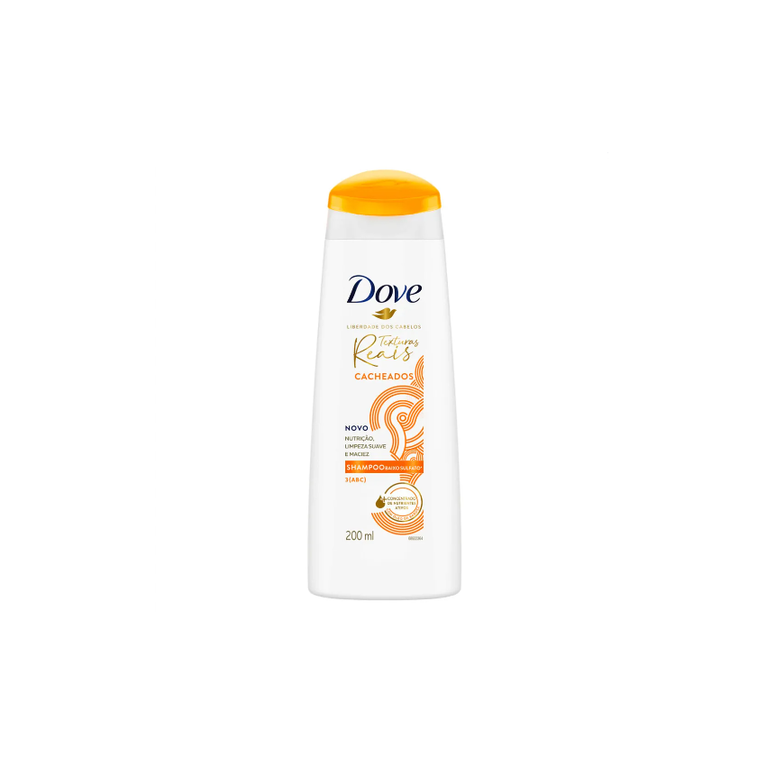 SHAMPOO DOVE TEXTURA REAIS CACHEADOS 200ML