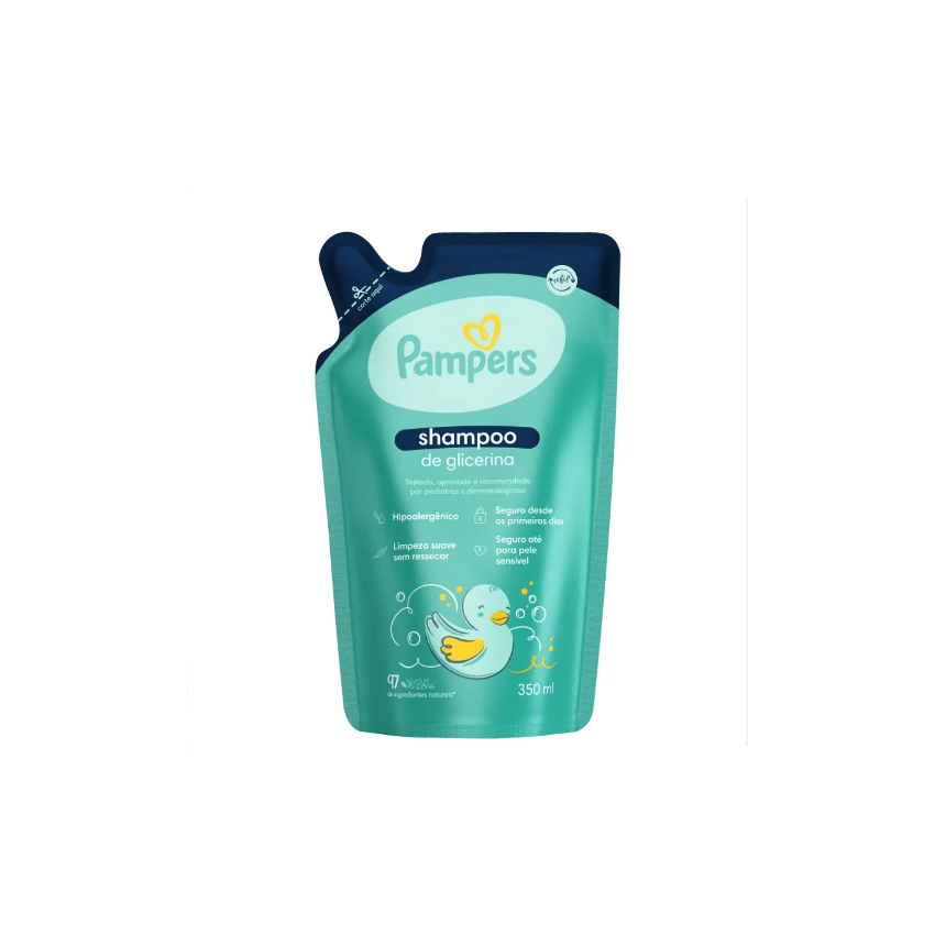 SHAMPOO PAMPERS REFIL GLICERINA COM 350ML