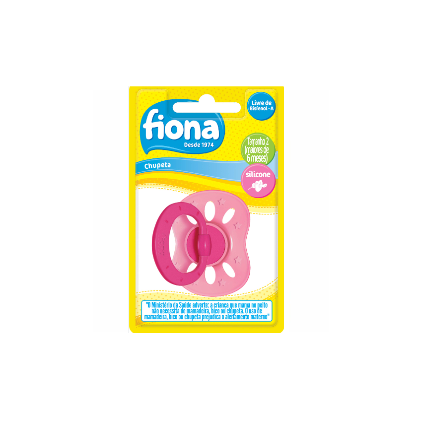 CHUPETA FIONA CLASSICA ORTODONTICA 6+ MESES ROSA 
