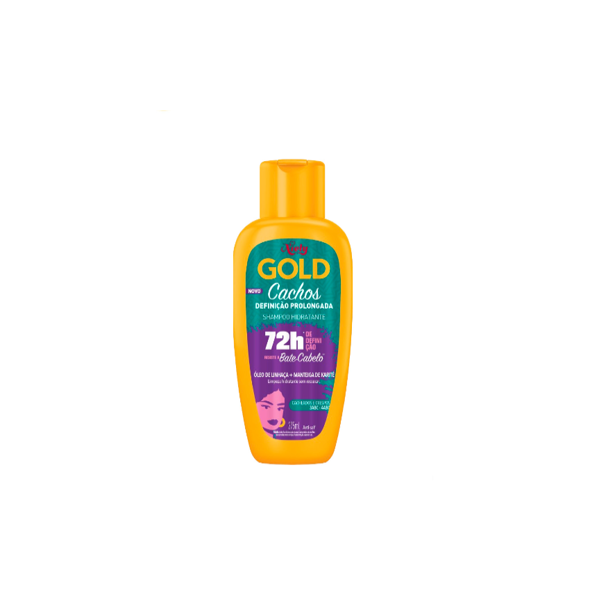 SHAMPOO NIELY GOLD 275ML CACHOS DEFINIÇÃO PROLONGADA
