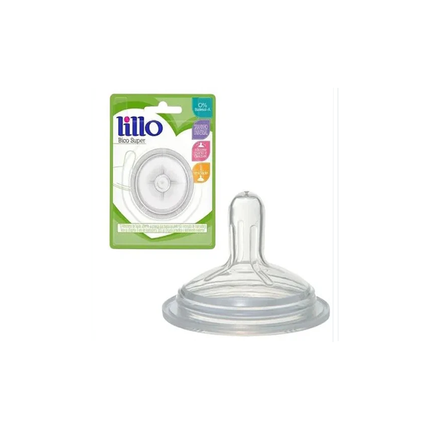 BICO DE MAMADEIRA LILLO SUPER SILICONE 