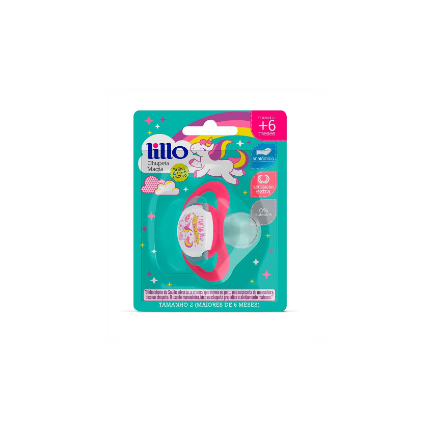 CHUPETA LILLO MAGIA ORTODONTICA 6+ MESES ROSA
