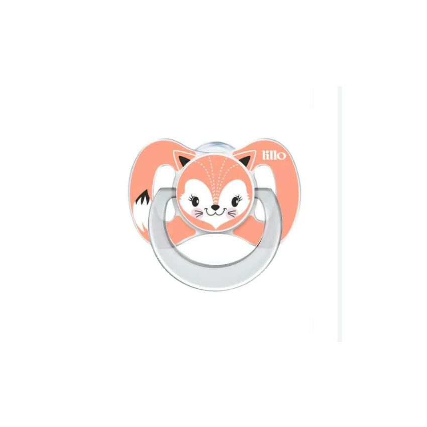 CHUPETA LILLO FUNNY ANIMAIS 0+ MESES ROSA - RAPOSA 