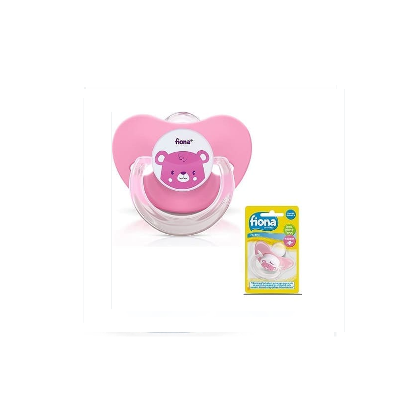 CHUPETA FIONA DESENHOS BABY 0-6 MESES ROSA 