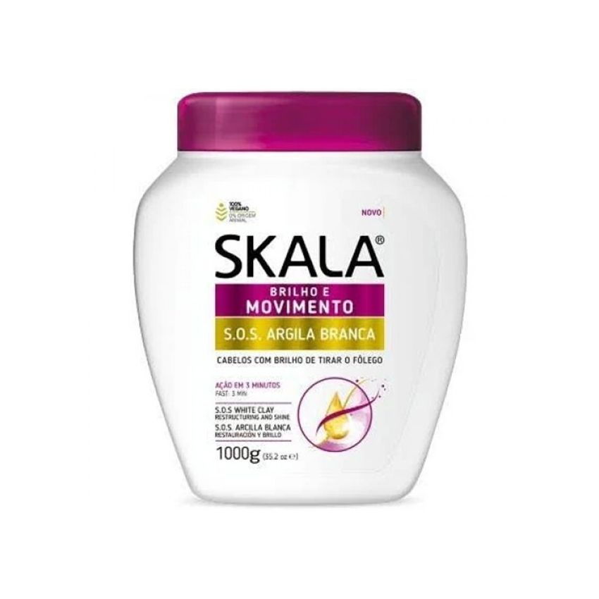 CREME TRATAMENTO SKALA S.O.S ARGILA BRANCA 1000G