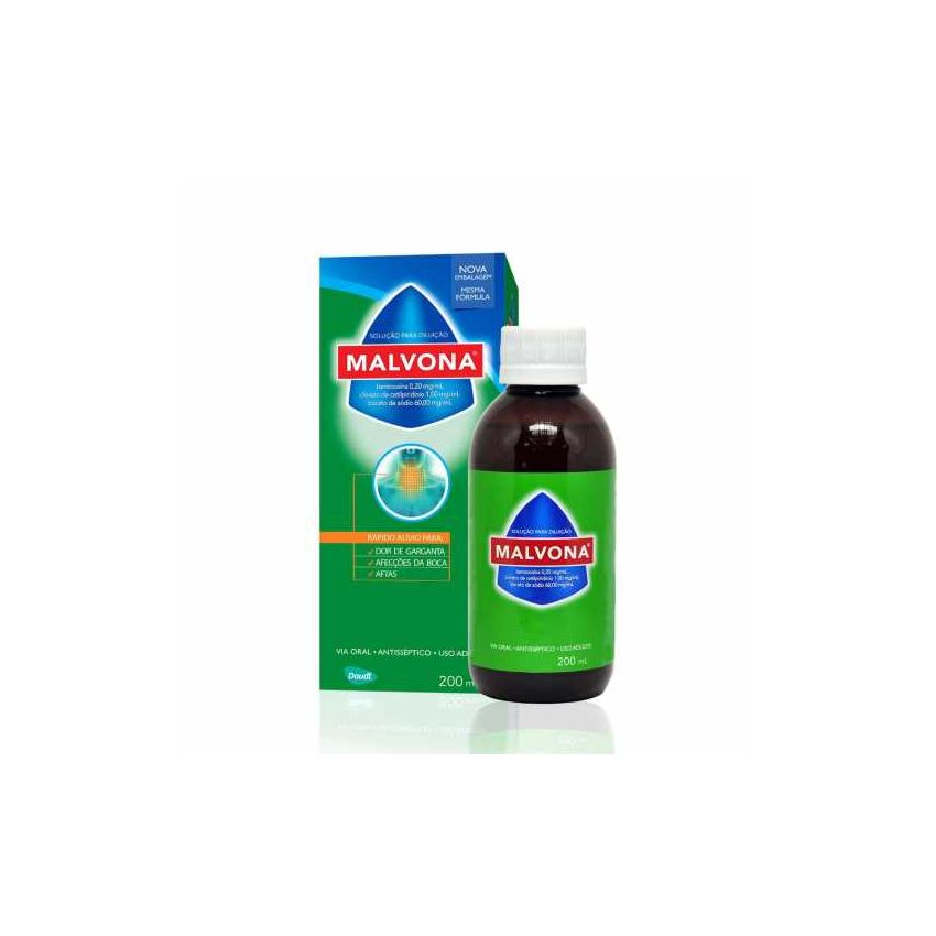MALVONA ANTISSÉPTICO BUCAL COM 200ML