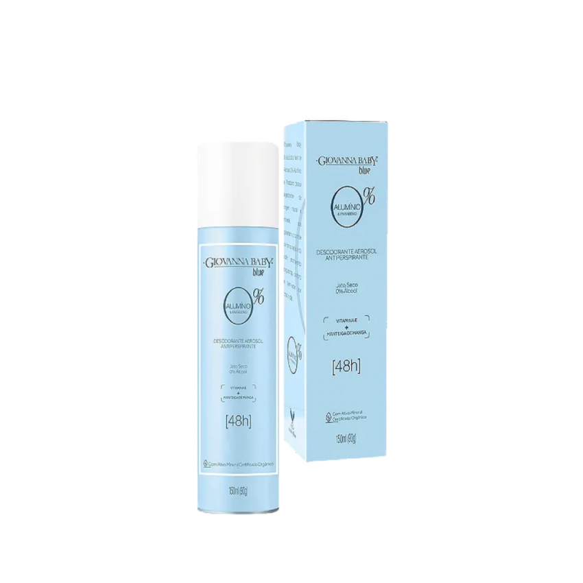DESODORANTE AEROSOL GIOVANNA BABY 0% ALUMINIO BLUE 150ML
