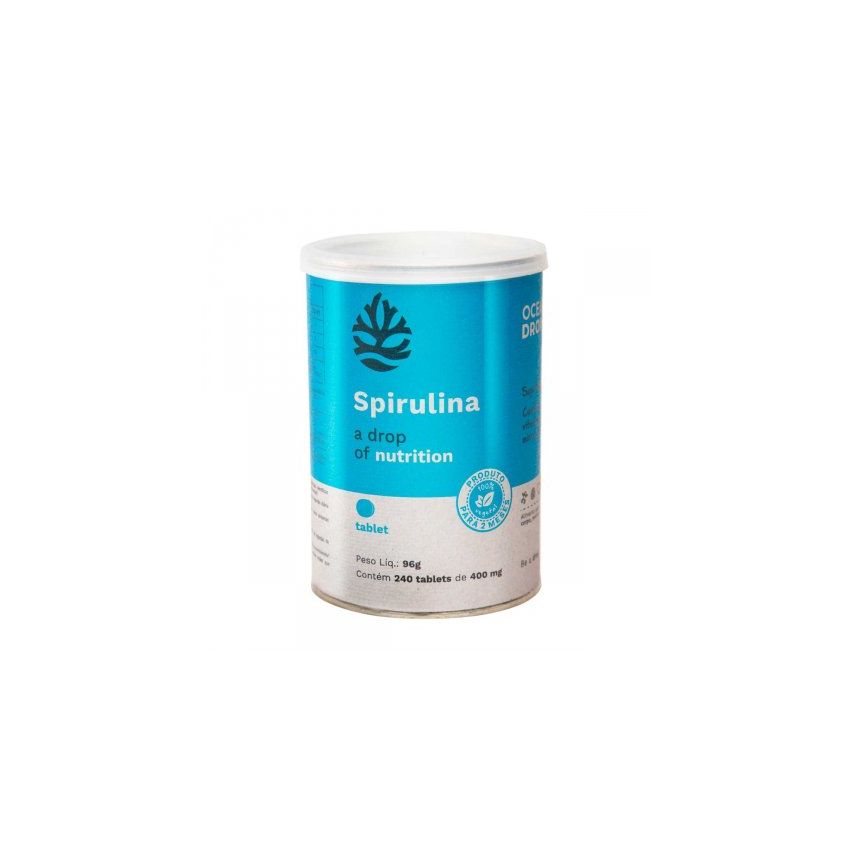 SPIRULINA OCEAN DROP 400MG COM 240 TABLETES