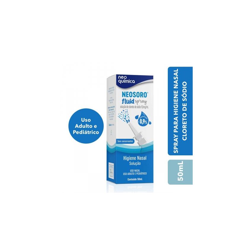 NEOSORO FLUID SPRAY 0,9% COM 50 ML NEOQUIMICA
