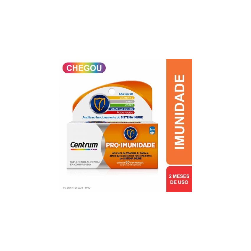 CENTRUM PRO-IMUNIDADE COM 60 COMPRIMIDOS