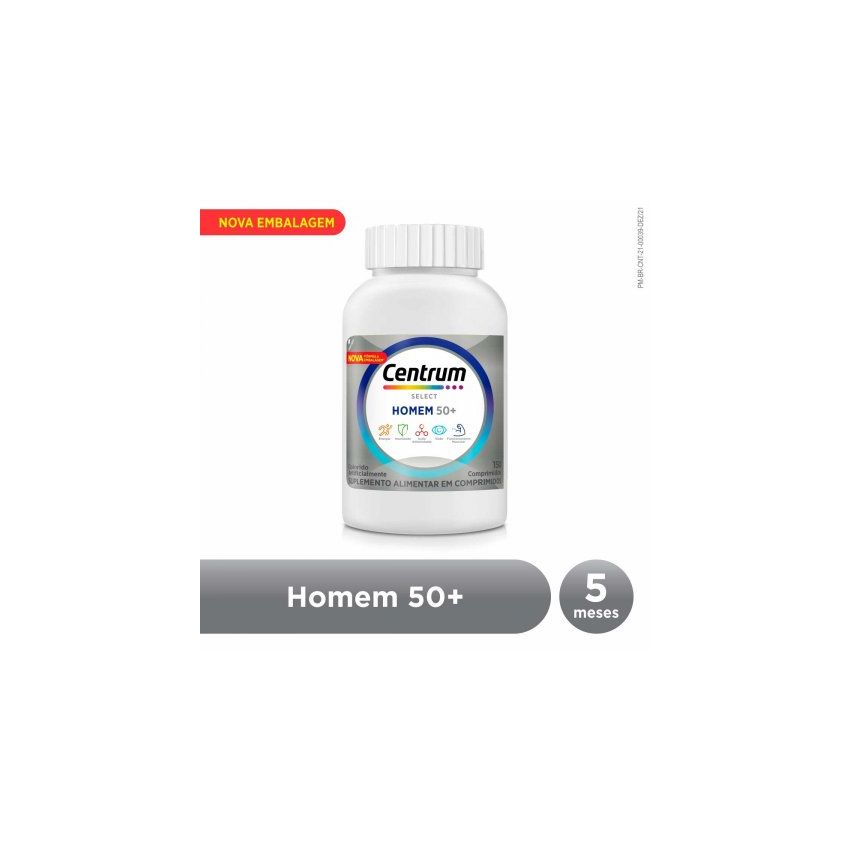CENTRUM SELECT HOMEM COM 150 COMPRIMIDOS