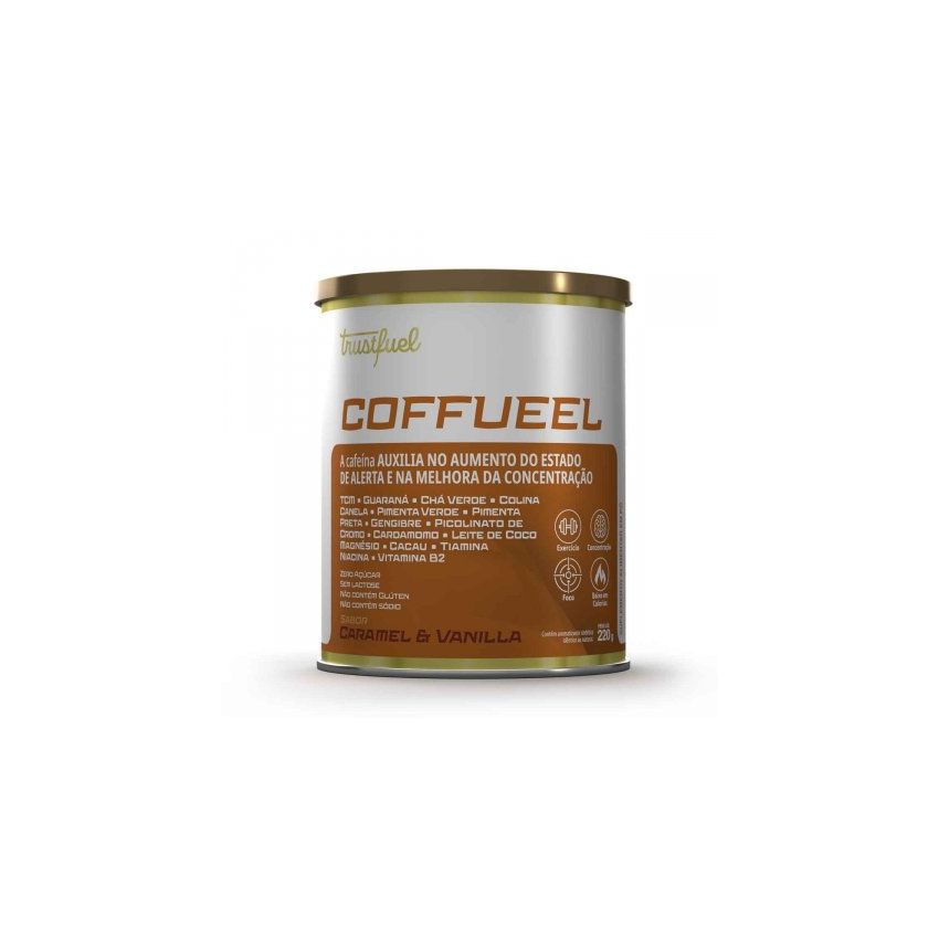 TRUSTFUEL SUPLEMENTO COFFUEELL CARAMEL E VANILLA PÓ 220G
