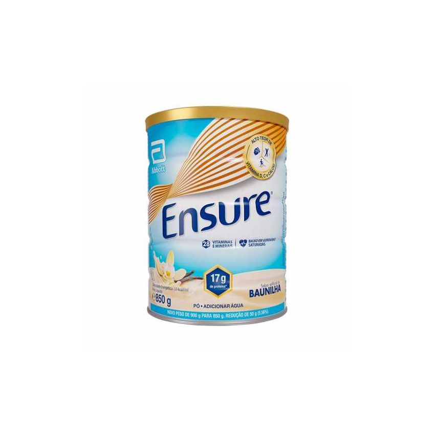 ENSURE PÓ SUPLEMENTO ALIMENTAR SABOR BAUNILHA 850G