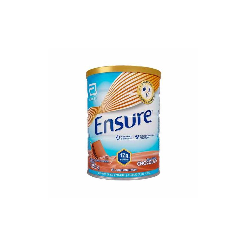 ENSURE PÓ SUPLEMENTO ALIMENTAR SABOR CHOCOLATE 850G