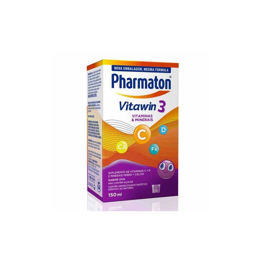 PHARMATON VITAWIN 3 SABOR UVA COM 150ML 